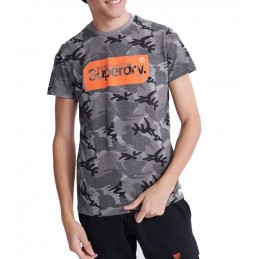 CORE LOGO TAG CAMO AOP TEE SUPERDRY HOMME