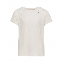 KONMOULINS S/S FOIL DOT TOP ONLY KIDS FILLES