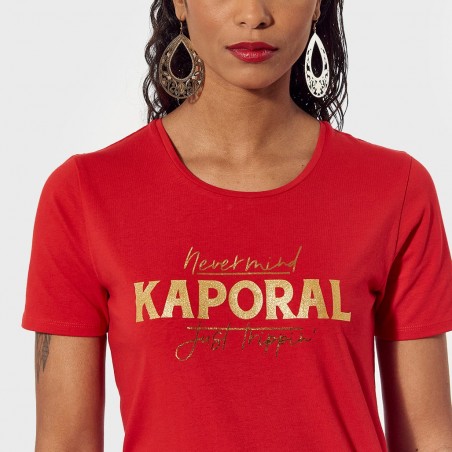 WOMAN KNITTED SHORT SLEEVED T-SHIRT KAPORAL Accueil