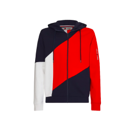 BLOCKED TERRY FZ HOODY TOMMY HILFIGER HOMME